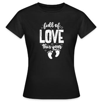 Pregnancy - Women's T-Shirt - black - Front - AI Model Female 172 dark (172cm)
