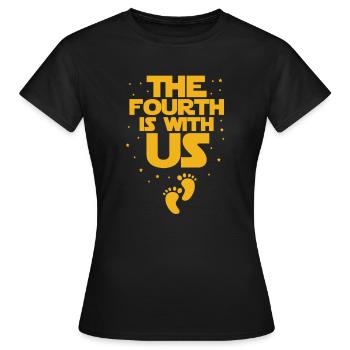 Schwangerschaft - Frauen T-Shirt - Schwarz - Vorne - AI Model Female 172 dark (172cm)