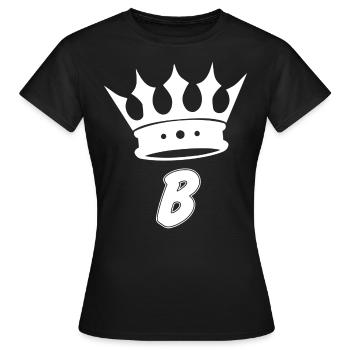 Lettre B King - T-shirt Femme - noir - Devant - AI Model Female 172 dark (172cm)