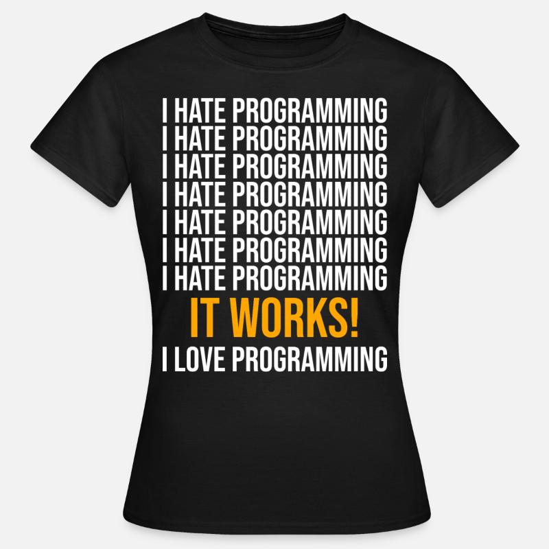 Coder Developer Programmer Coding IT Computer - Women's T-Shirt - black