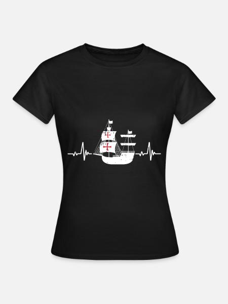 Christopher Columbus - Frauen T-Shirt - Schwarz
