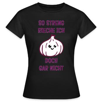 Knoblauch - Frauen T-Shirt - Schwarz - Vorne - AI Model Female 172 dark (172cm)