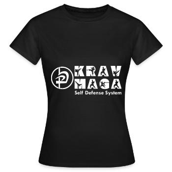Krav Maga Autodéfense Sport de combat Arts martiaux - T-shirt Femme - noir - Devant - AI Model Female 172 dark (172cm)