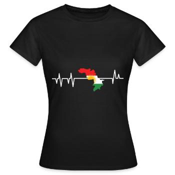 Kurdistan - Women's T-Shirt - black - Front - AI Model Female 172 dark (172cm)