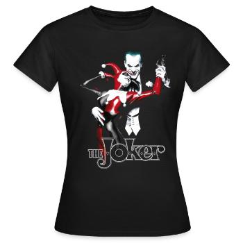 Batman Joker Dance - Frauen T-Shirt - Schwarz - Vorne - AI Model Female 172 dark (172cm)