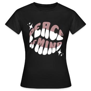 Peace of Mind – Relaxation, Mindfulness & Inner - Women's T-Shirt - black - Front - AI Model Female 172 dark (172cm)