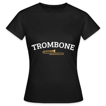 Trombone trombone trombone trombone don trombones - T-shirt Femme - noir - Devant - AI Model Female 172 dark (172cm)