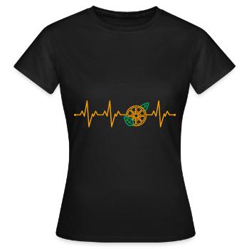 Mandarine - T-shirt Femme - noir - Devant - AI Model Female 172 dark (172cm)