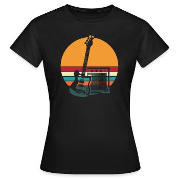 Ebass basse guitare cadeau ampli bassiste - T-shirt Femme - noir - Devant - AI Model Female 172 dark (172cm)