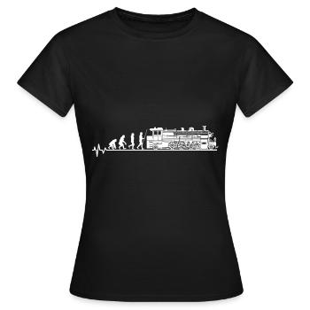 Zug - Frauen T-Shirt - Schwarz - Vorne - AI Model Female 172 dark (172cm)