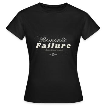 Romantic Failure Anti Valentine - Frauen T-Shirt - Schwarz - Vorne - AI Model Female 172 dark (172cm)