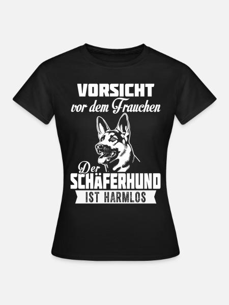 SCHÄFERSHUND - Frauen T-Shirt - Schwarz