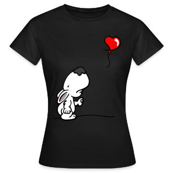 Bull Terrier Bank Say - T-shirt Femme - noir - Devant - AI Model Female 172 dark (172cm)