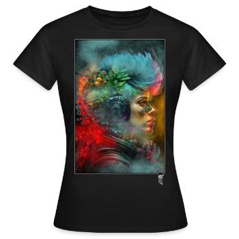 I AM WHO I AM - by ArtBirdy - Frauen T-Shirt - Schwarz - Vorne - AI Model Female 172 dark (172cm)
