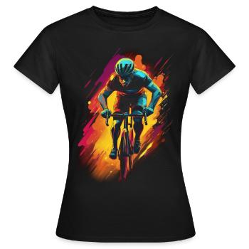 Cycling - Women's T-Shirt - black - Front - AI Model Female 172 dark (172cm)