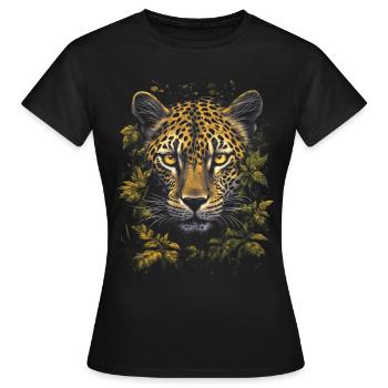 Leopard - Women's T-Shirt - black - Front - AI Model Female 172 dark (172cm)