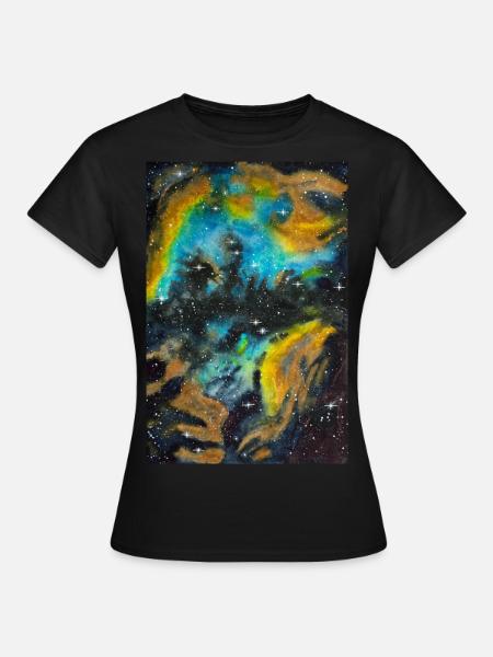 Galaxy Nebula NGC 5189 Galaxie Nebel Nerd Astro - Women's T-Shirt - black