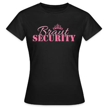 Braut Security Junggesellinnen-Abschied - Frauen T-Shirt - Schwarz - Vorne - AI Model Female 172 dark (172cm)
