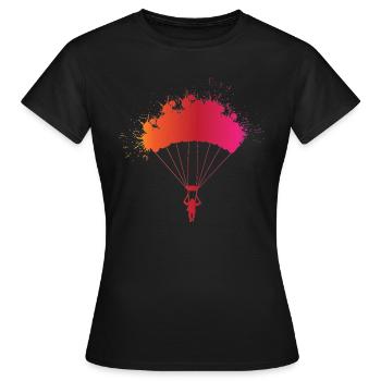 Parachutiste de la créativité - T-shirt Femme - noir - Devant - AI Model Female 172 dark (172cm)