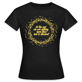 Stardust & Love - T-shirt Femme - noir - Devant - AI Model Female 172 dark (172cm)