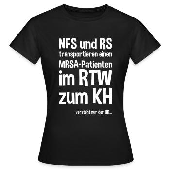 ambulancier d’urgence ambulancier - T-shirt Femme - noir - Devant - AI Model Female 172 dark (172cm)