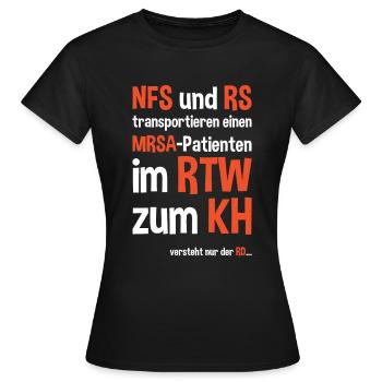 ambulancier d’urgence ambulancier - T-shirt Femme - noir - Devant - AI Model Female 172 dark (172cm)