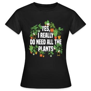 Jardiniers jardiniers amateurs - T-shirt Femme - noir - Devant - AI Model Female 172 dark (172cm)