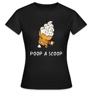 Glaces glaces crème glacée crème glacée - T-shirt Femme - noir - Devant - AI Model Female 172 dark (172cm)