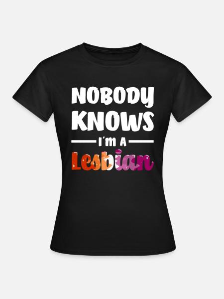 Lesbisk LGBT Gay Pride LGBTQ homofil - T-skjorte for kvinner - svart