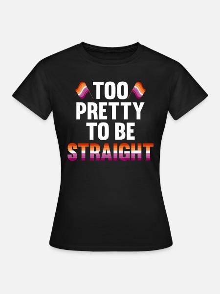 Lesbisch Schwul Gay Pride LGBTQ Pride Month - Dame-T-shirt - sort
