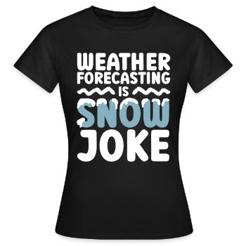 Météorologue Météo Climat Prévisions Météo - T-shirt Femme - noir - Devant - AI Model Female 172 dark (172cm)