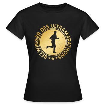 Bezwinger Des Ultramarathons - Ultramarathon - Frauen T-Shirt - Schwarz - Vorne - AI Model Female 172 dark (172cm)