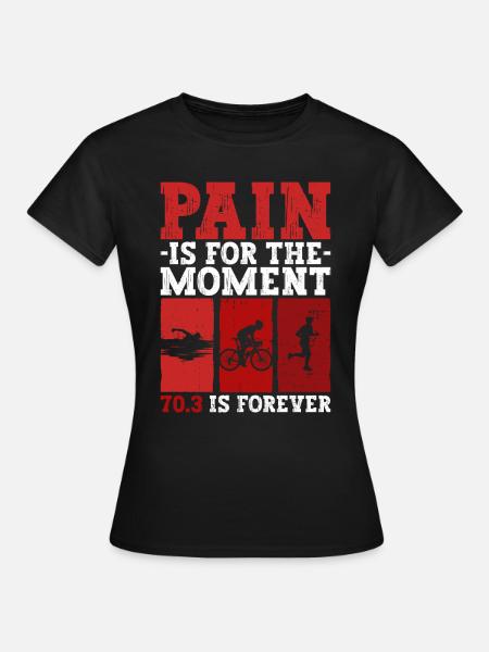 Halb-Triathlon Training Triathlet - Frauen T-Shirt - Schwarz
