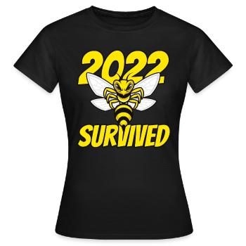 Guêpes 2022 - T-shirt Femme - noir - Devant - AI Model Female 172 dark (172cm)