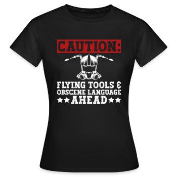 Soudeurs Soudeurs Artisans Métallurgistes - T-shirt Femme - noir - Devant - AI Model Female 172 dark (172cm)