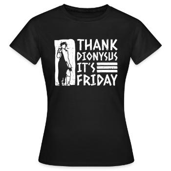 Mythologie grecque Dieu grec ancien - T-shirt Femme - noir - Devant - AI Model Female 172 dark (172cm)