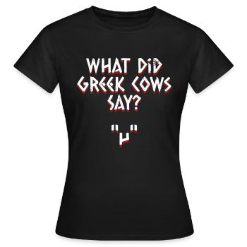 Mythologie grecque Dieu grec ancien - T-shirt Femme - noir - Devant - AI Model Female 172 dark (172cm)