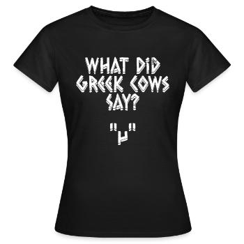 Mythologie grecque Dieu grec ancien - T-shirt Femme - noir - Devant - AI Model Female 172 dark (172cm)