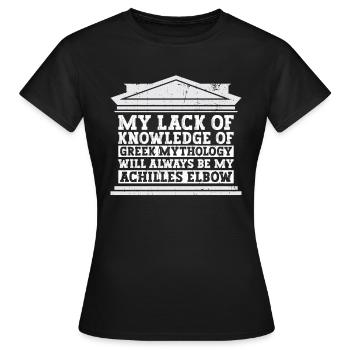Mythologie grecque Dieu grec ancien - T-shirt Femme - noir - Devant - AI Model Female 172 dark (172cm)