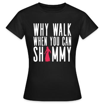 Danse du ventre Danseuse du ventre Danse Danseur Cadeau - T-shirt Femme - noir - Devant - AI Model Female 172 dark (172cm)