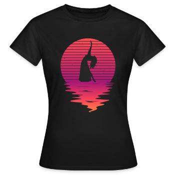 Danse du ventre Danseuse du ventre Danse Danseur Cadeau - T-shirt Femme - noir - Devant - AI Model Female 172 dark (172cm)