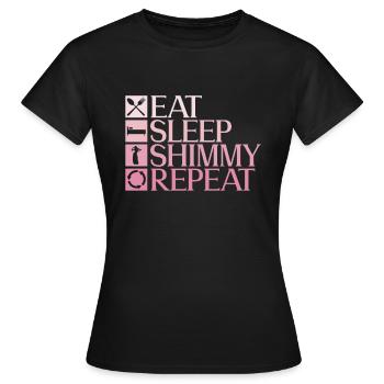 Danse du ventre Danseuse du ventre Danse Danseur Cadeau - T-shirt Femme - noir - Devant - AI Model Female 172 dark (172cm)