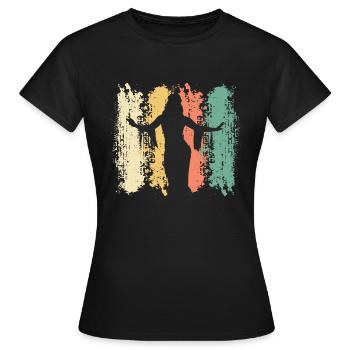 Danse du ventre Danseuse du ventre Danse Danseur Cadeau - T-shirt Femme - noir - Devant - AI Model Female 172 dark (172cm)