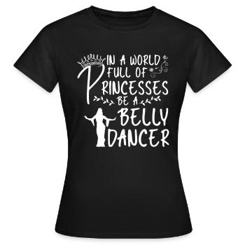 Danse du ventre Danseuse du ventre Danse Danseur Cadeau - T-shirt Femme - noir - Devant - AI Model Female 172 dark (172cm)