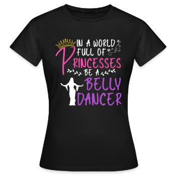 Danse du ventre Danseuse du ventre Danse Danseur Cadeau - T-shirt Femme - noir - Devant - AI Model Female 172 dark (172cm)
