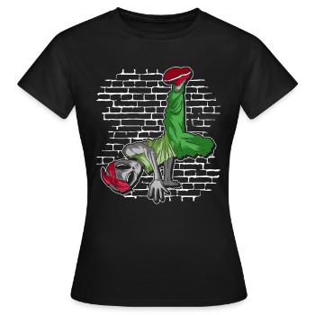 Breakdance Alien - Breakdance Hip Hop - T-shirt Femme - noir - Devant - AI Model Female 172 dark (172cm)