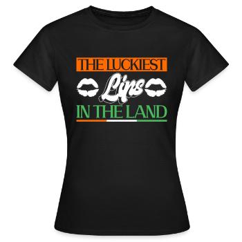 Irlande Irlandais drôle de dicton de la Saint-Patrick - T-shirt Femme - noir - Devant - AI Model Female 172 dark (172cm)