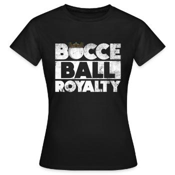 Bocce Ball Royalty - Boccia-Kugel - Frauen T-Shirt - Schwarz - Vorne - AI Model Female 172 dark (172cm)