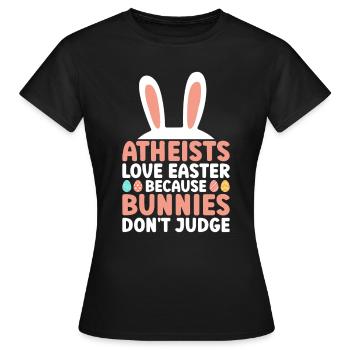 Atheist Ostern Anti Religion Anti Kirche Atheismus - Frauen T-Shirt - Schwarz - Vorne - AI Model Female 172 dark (172cm)