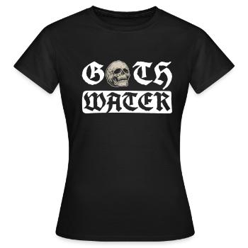 Grufti-Wasser - Grufti-Gotik - Frauen T-Shirt - Schwarz - Vorne - AI Model Female 172 dark (172cm)